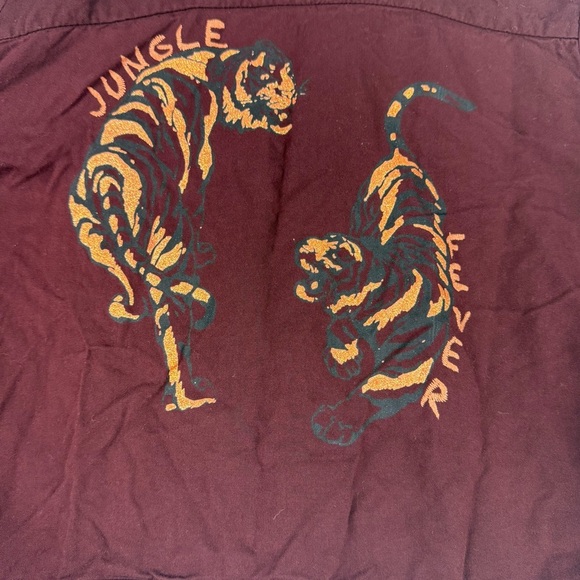 Pull & Bear “Jungle Fever” Button-Up Shirt – Women’s Medium - Picture 4 of 5